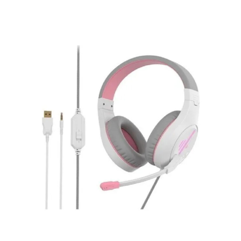 AUDIFONOS GAMER MEETION PLUG 3.5 MT-HP021 PINK - Imagen 2