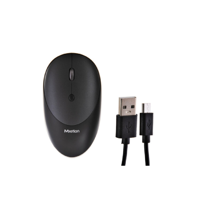 MOUSE WIRELESS RECARGABLE MEETION MT-R600 BLACK - Imagen 2